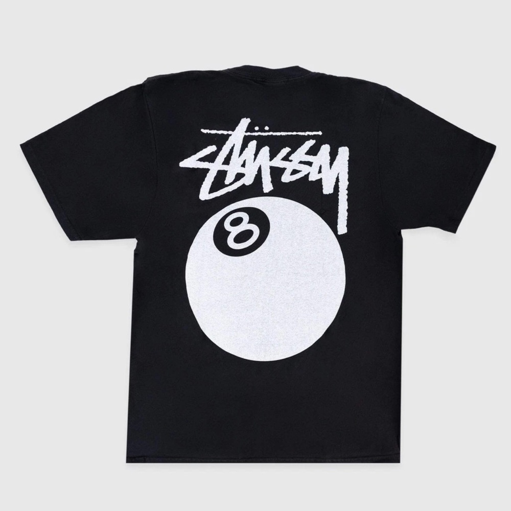 Stussy Black and White Short Sleeve Tee